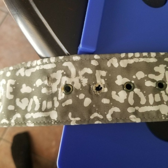 VINTAGE Liz Roberts Green Printed Belted Dress 10 - Picture 8 of 8